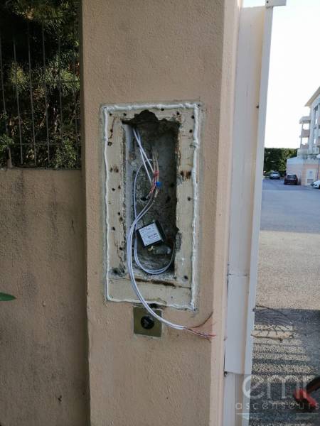 emr ascenseurs - préparation câblage propre