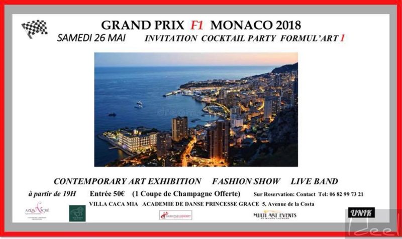 Exposition de notre FERRARI à l'Académie de Danse Princesse Grace à Monaco