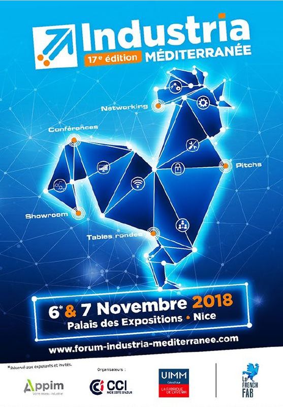 Salon INDUSTRIA le 6 et 7 Novembre au Palais des Expositions à Nice