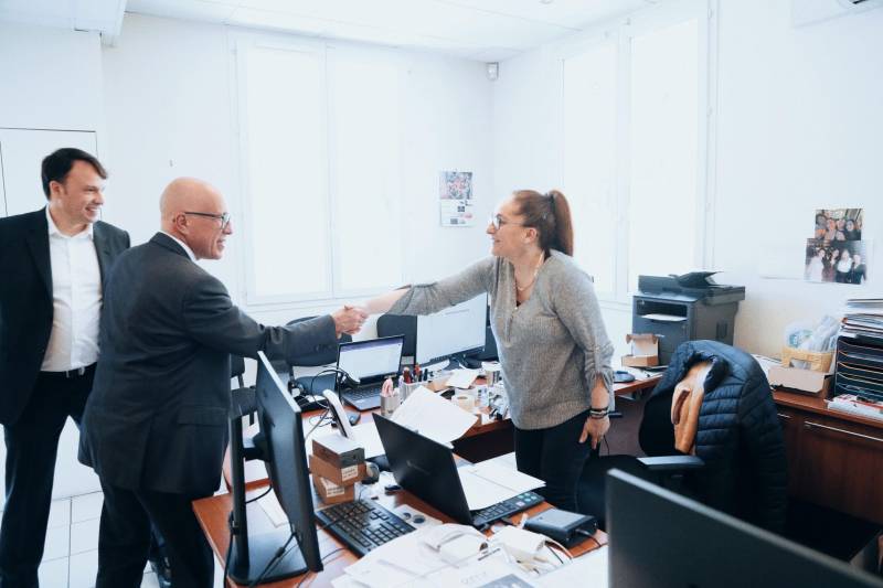 M.CIOTTI dans nos bureaux du sous-sol