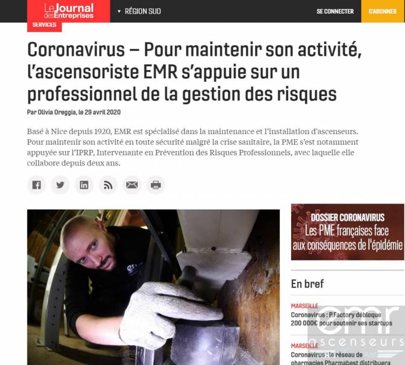 journal des entreprises - emr 1